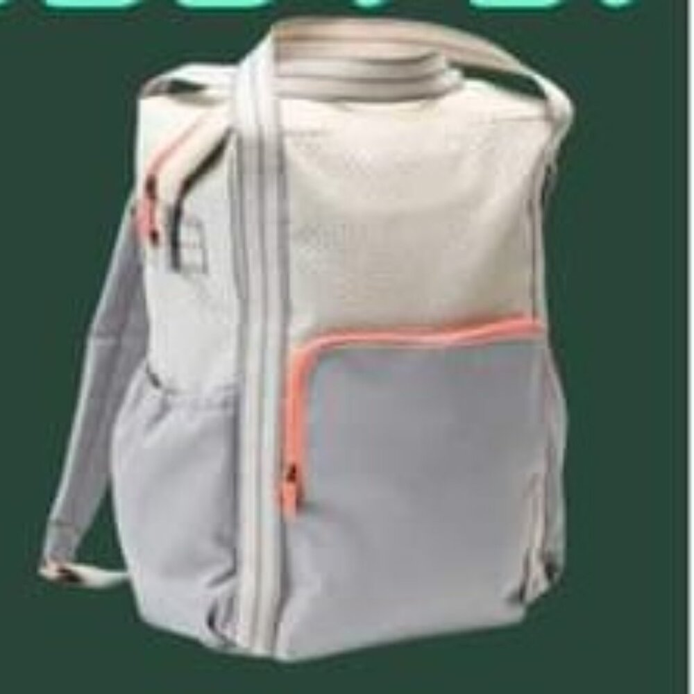 Thirty-One 'Day Away' backpack Whisper Gray Colorblock